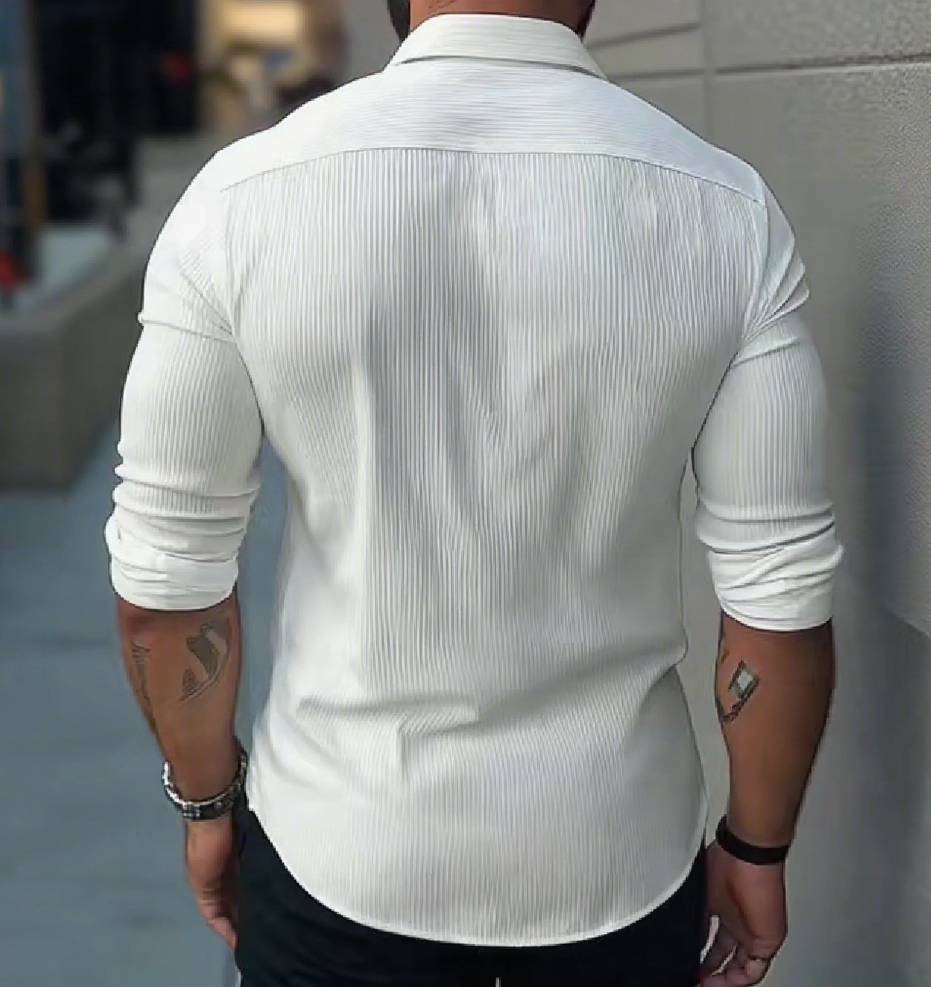 Collar Long Sleeve Casual Shirt