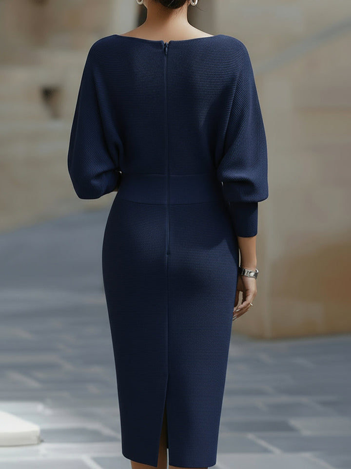 Lorèn Draped Batwing Midi Dress