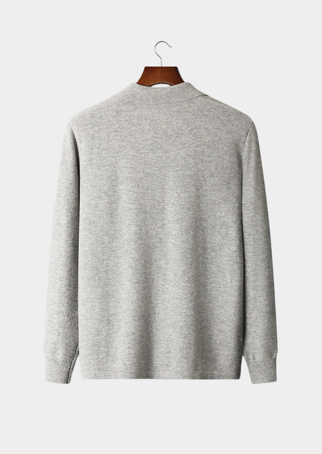 100% CASHMERE POLO CARDIGAN