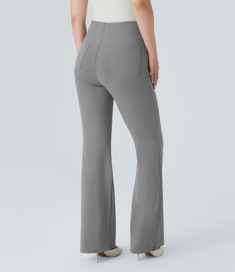 Halara Flex™ High Waisted Back Side Pocket Slight Flare Work Pants