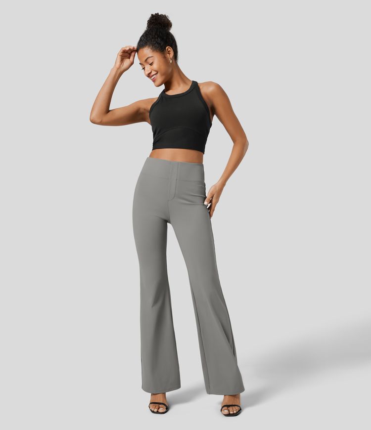 Halara Flex™ High Waisted Back Side Pocket Slight Flare Work Pants