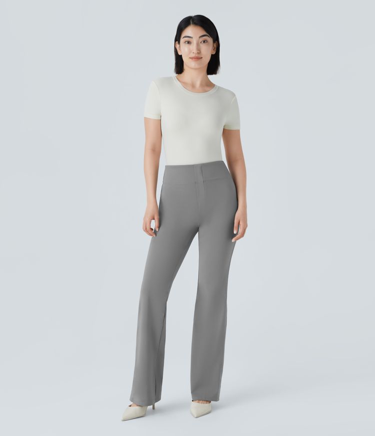 Halara Flex™ High Waisted Back Side Pocket Slight Flare Work Pants