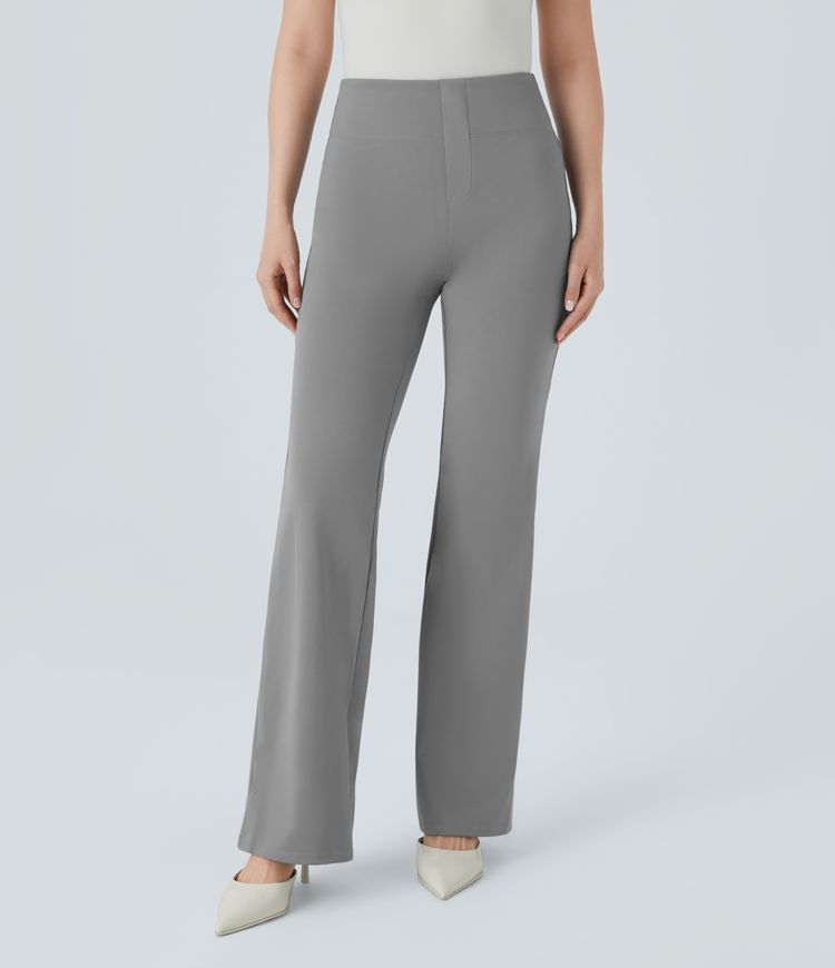 Halara Flex™ High Waisted Back Side Pocket Slight Flare Work Pants