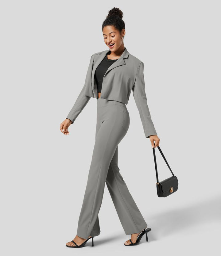 Halara Flex™ High Waisted Back Side Pocket Slight Flare Work Pants