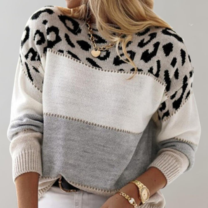 Serena™ – Leopard Accent Sweater