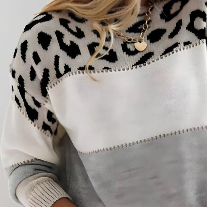 Serena™ – Leopard Accent Sweater