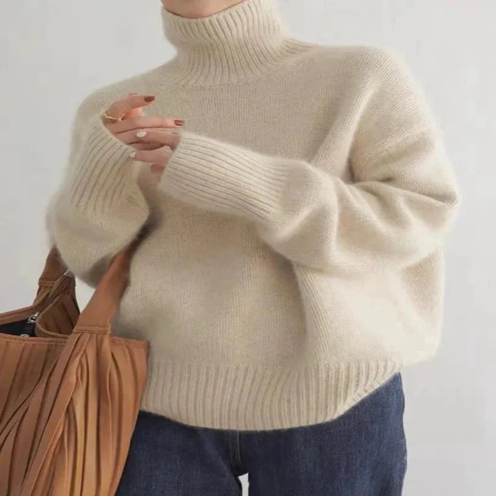 Lorèn™ - Luxe Cashmere Turtleneck Sweater