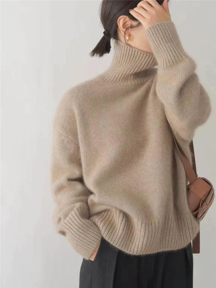 Lorèn™ - Luxe Cashmere Turtleneck Sweater
