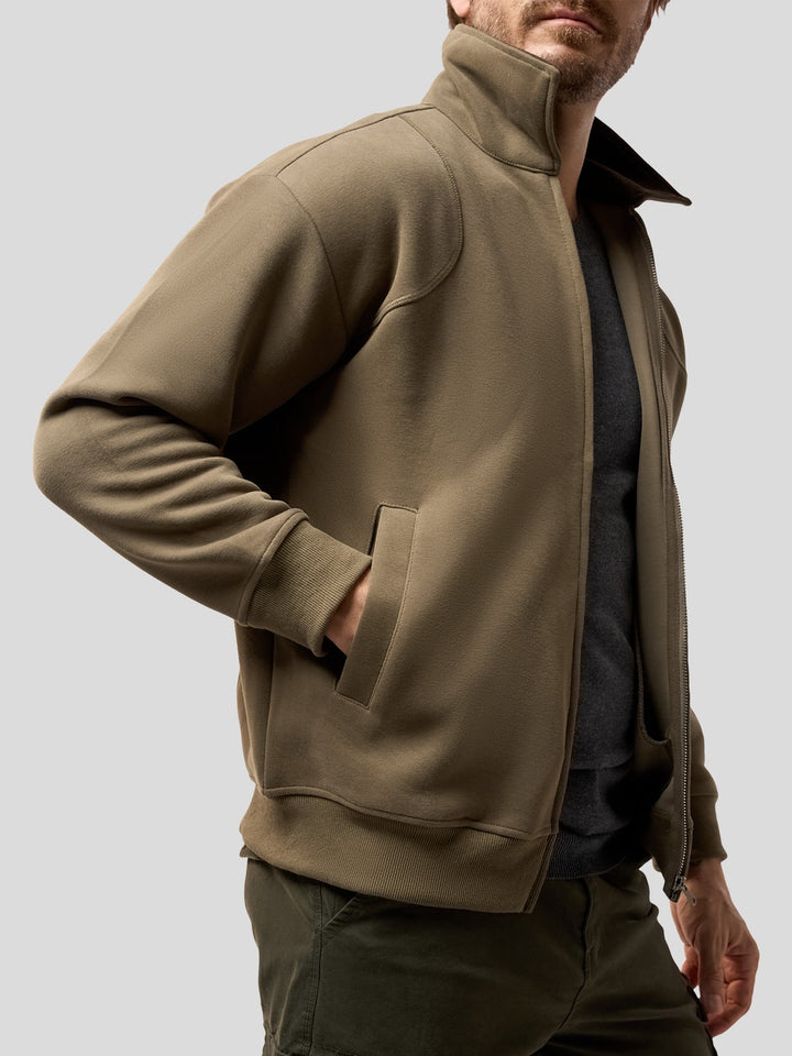 Cozyspacer Contrast Collar Zip Jacket