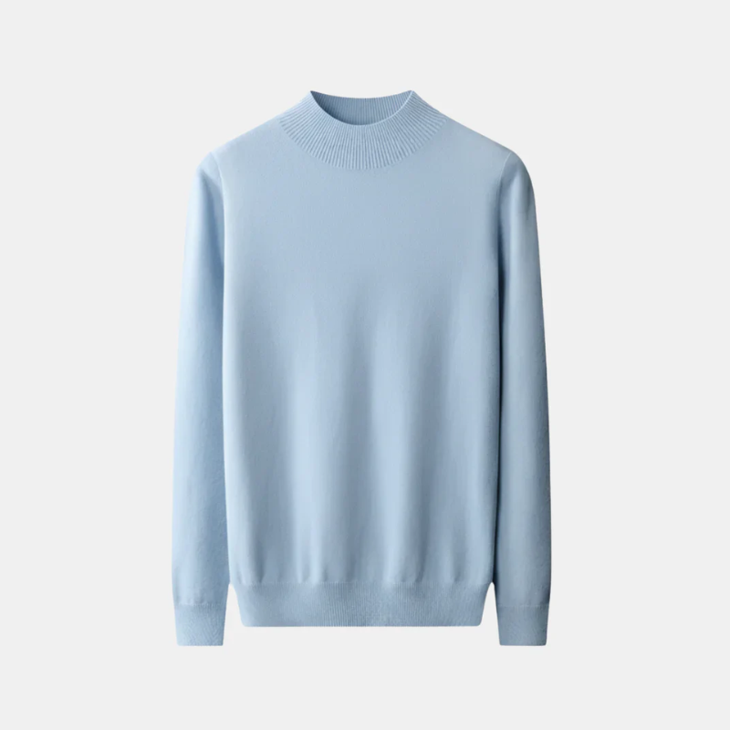 Pure Cashmere Mock-Neck Sweater