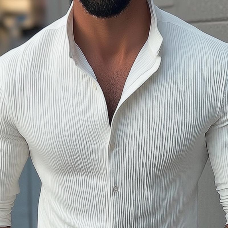 Collar Long Sleeve Casual Shirt
