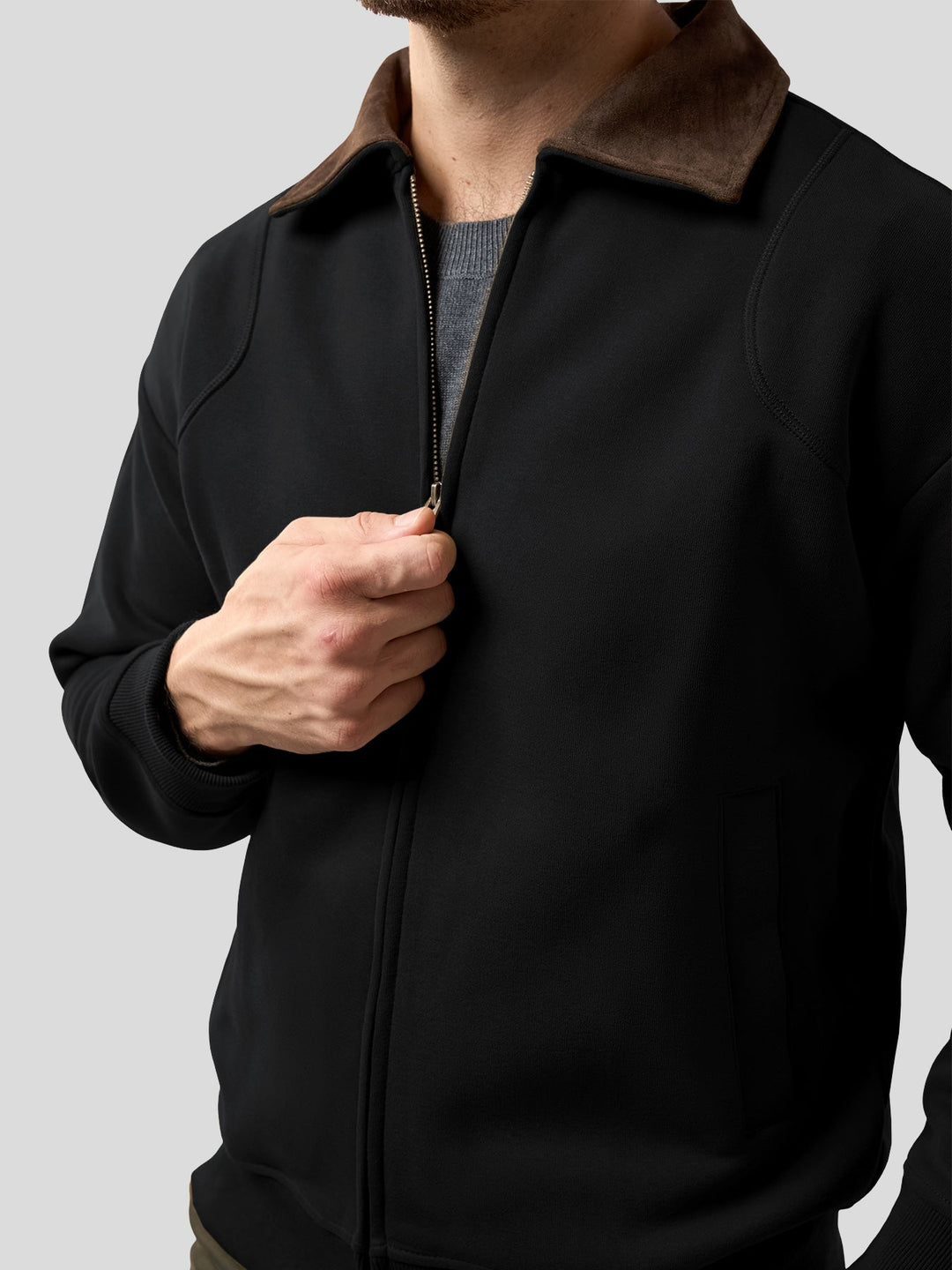 Cozyspacer Contrast Collar Zip Jacket